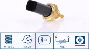 Nissens 207001 - Érzékelő, hűtőfolyadék-hőmérséklet parts5.com