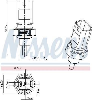 Nissens 207001 - Senzor, temperatura rashladnog sredstva parts5.com