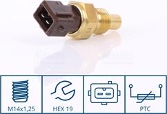 Nissens 207014 - Czujnik, temperatura płynu chłodzącego parts5.com