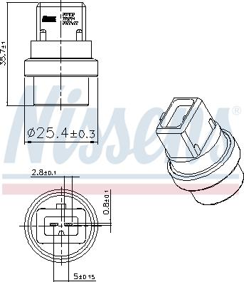 Nissens 207032 - Senzor, temperatura hladilnega sredstva parts5.com