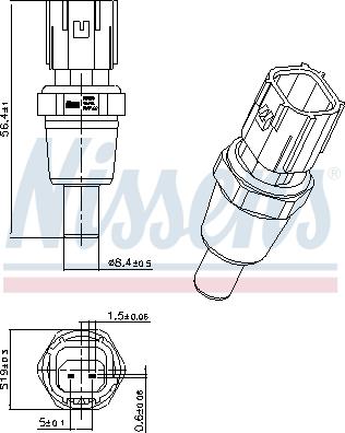 Nissens 207029 - Senzor, temperatura hladilnega sredstva parts5.com