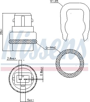 Nissens 207024 - Sensor, temperatura del refrigerante parts5.com