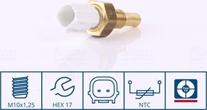 Nissens 207071 - Sensor, coolant temperature parts5.com