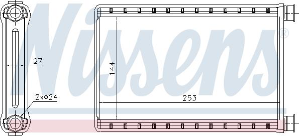 Nissens 70523 - Schimbator caldura, incalzire habitaclu parts5.com