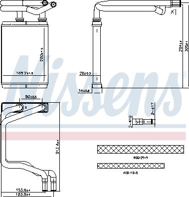 Nissens 707291 - Izmjenjivač topline, grijanje unutrašnjosti parts5.com