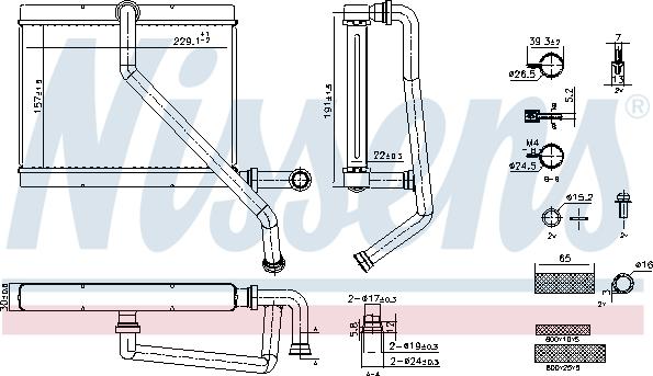 Nissens 707289 - Radiador de calefacción parts5.com