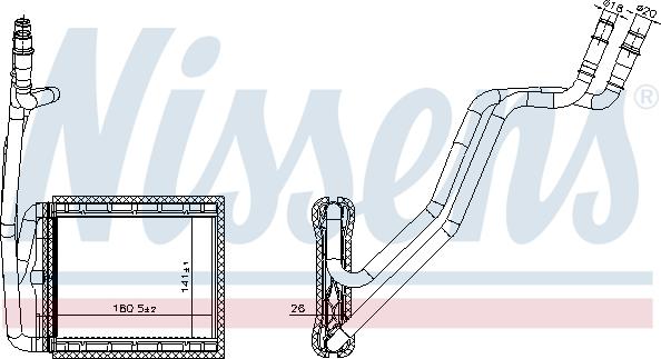 Nissens 707226 - Radiador de calefacción parts5.com