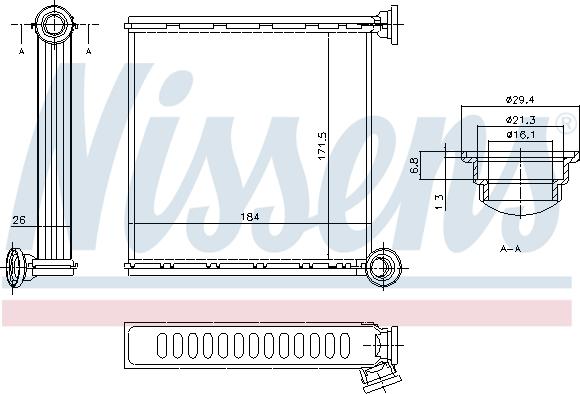 Nissens 73980 - Schimbator caldura, incalzire habitaclu parts5.com