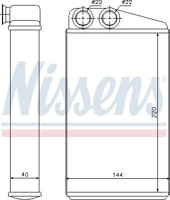 Nissens 73249 - Radiador de calefacción parts5.com