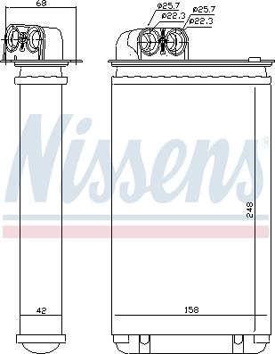 Nissens 72936 - Hőcserélő, belső tér fűtés parts5.com