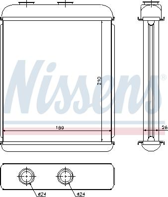 Nissens 72662 - Radiador de calefacción parts5.com