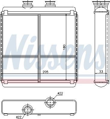 Nissens 72042 - Izmenjivač toplote, grejanje unutrašnjeg prostora parts5.com