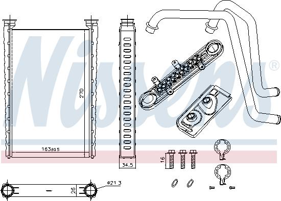 Nissens 72054 - Izmjenjivač topline, grijanje unutrašnjosti parts5.com