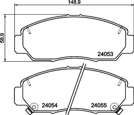 QUARO QP3211 - Komplet pločica, disk-kočnica parts5.com