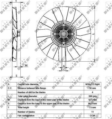 NRF 49563 - Embrague, ventilador del radiador parts5.com