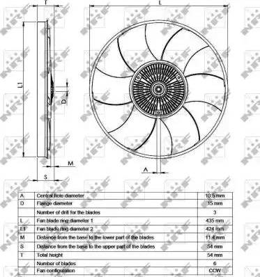 NRF 49539 - Embrague, ventilador del radiador parts5.com