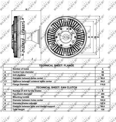 NRF 49036 - Spojka, větrák chladiče parts5.com