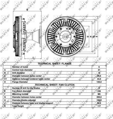 NRF 49038 - Embrague, ventilador del radiador parts5.com