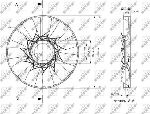 NRF 49831 - Fan göbeği parts5.com