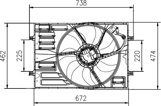 NRF 47950 - Fan, motor soğutması parts5.com