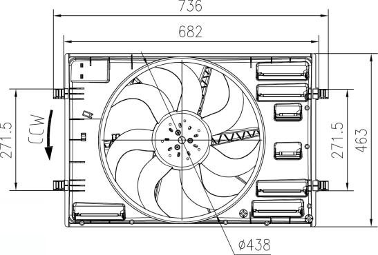 NRF 47916 - Ventilador, refrigeración del motor parts5.com
