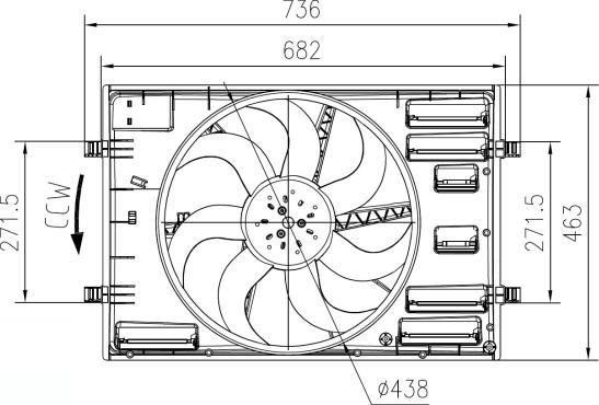 NRF 47916 - Ventilator, radiator parts5.com