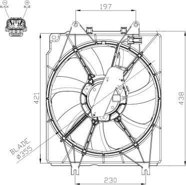 NRF 47934 - Ventilátor, motorhűtés parts5.com