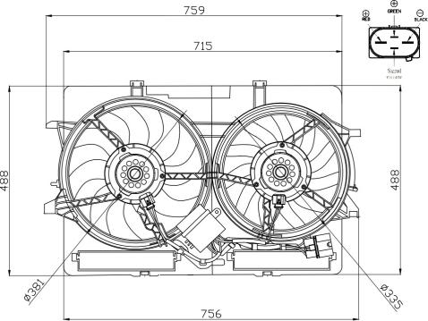 NRF 47938 - Fan, motor soğutması parts5.com