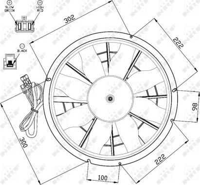 NRF 47470 - Tuuletin, moottorin jäähdytys parts5.com