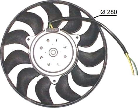 NRF 47616 - Ventilator, radiator parts5.com