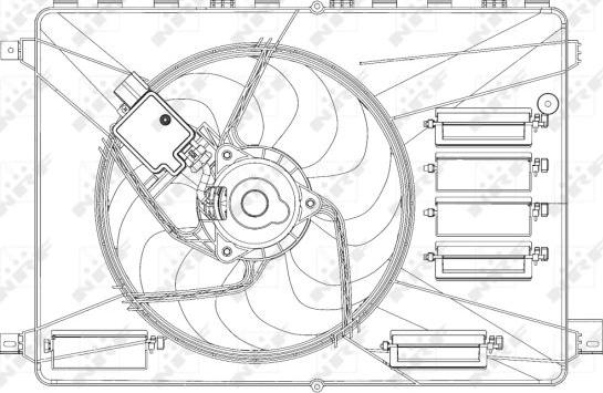 NRF 47626 - Fan, radiator parts5.com