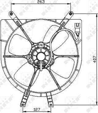 NRF 47042 - Ventilátor, motorhűtés parts5.com