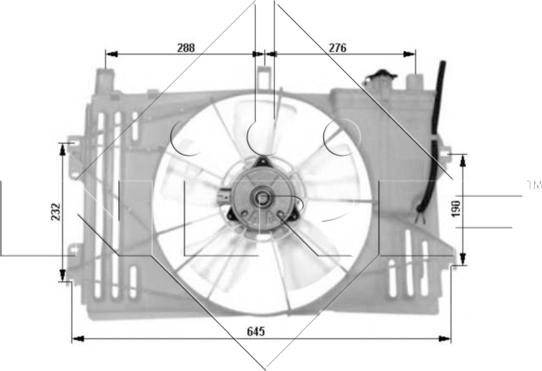 NRF 47053 - Ventilátor, motorhűtés parts5.com