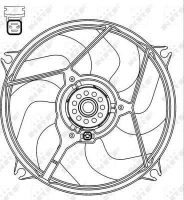 NRF 47069 - Fan, radiator parts5.com