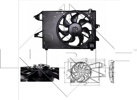 NRF 47005 - Ventilador, refrigeración del motor parts5.com