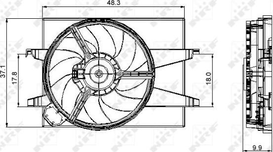 NRF 47006 - Ventilador, refrigeración del motor parts5.com