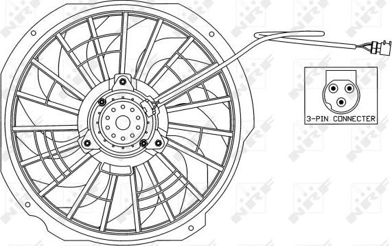 NRF 47025 - Ventilador, refrigeración del motor parts5.com