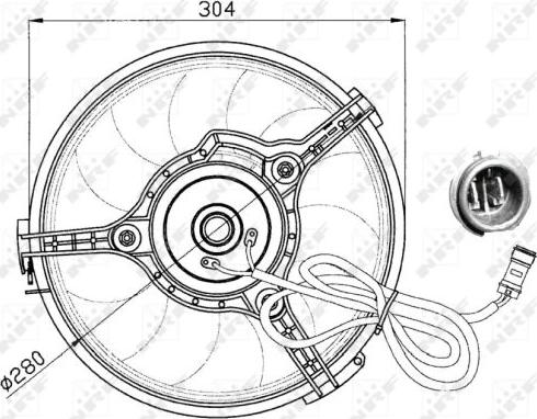 NRF 47023 - Βεντιλατέρ, ψύξη κινητήρα parts5.com