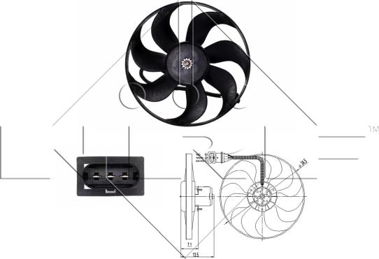 NRF 47397 - Ventilator, radiator parts5.com