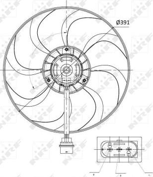 NRF 47375 - Ventilador, refrigeración del motor parts5.com