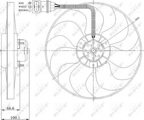 NRF 47204 - Ventilator, radiator parts5.com