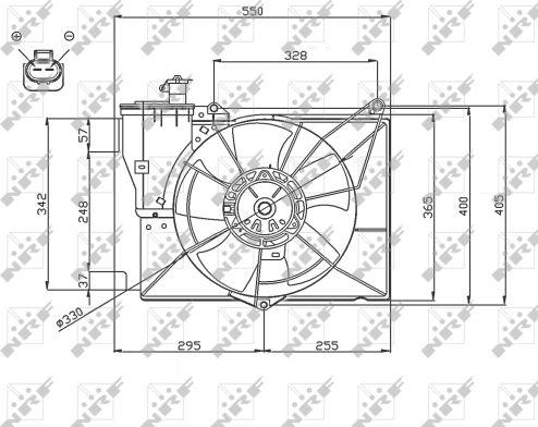 NRF 47746 - Větrák, chlazení motoru parts5.com