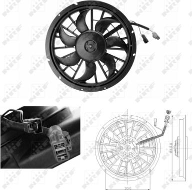 NRF 47702 - Fan, motor soğutması parts5.com