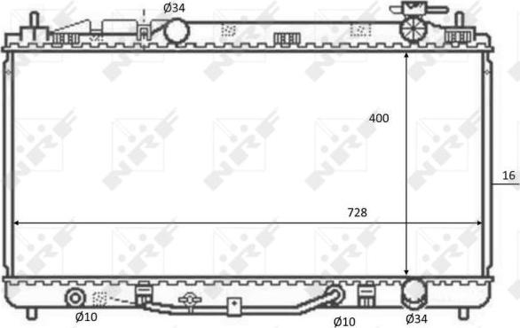 NRF 59079 - Chłodnica, układ chłodzenia silnika parts5.com