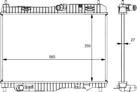 NRF 59134 - Радиатор, охлаждане на двигателя parts5.com