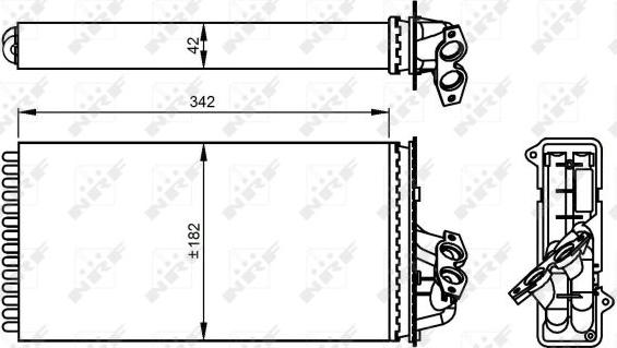 NRF 54297 - Soojusvaheti,salongiküte parts5.com