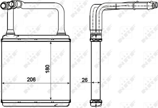 NRF 54273 - Wärmetauscher, Innenraumheizung parts5.com