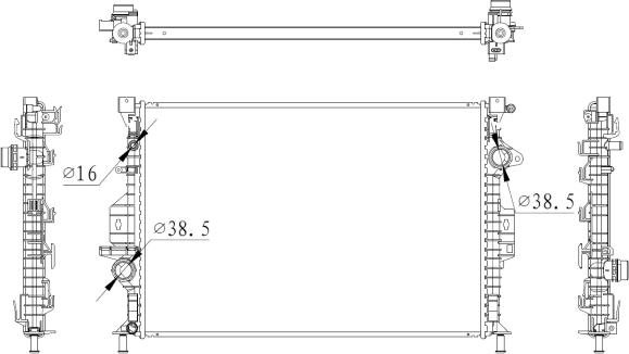 NRF 550006 - Radiator, racire motor parts5.com