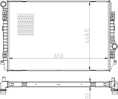 NRF 550081 - Radiador, refrigeración del motor parts5.com