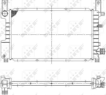 NRF 55314 - Hűtő, motorhűtés parts5.com